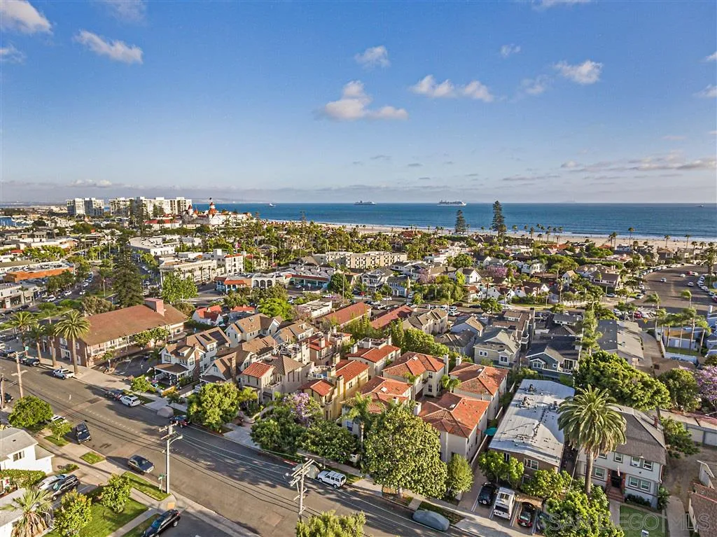 930 10th Street Coronado, CA 92118 - Photo 23 of 25 an aerial view of residential building and car parked