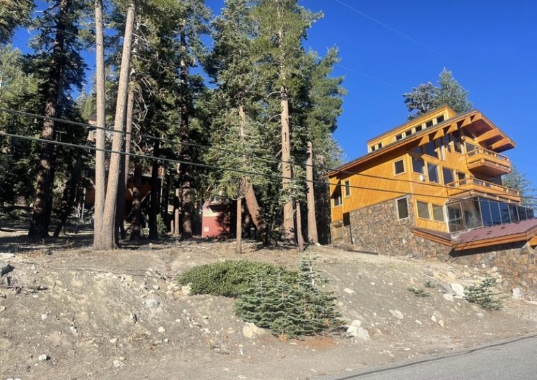 381 John Muir Road Mammoth Lakes, CA 93546 - Photo 3 of 23 front view of a house with a snow on the road