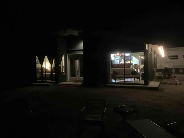 a view of a livingroom with furniture