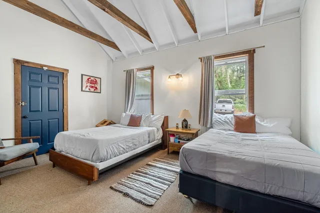 a view of an ocean and beach