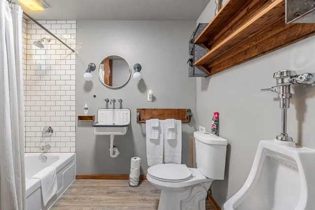 a view of a yard with trees