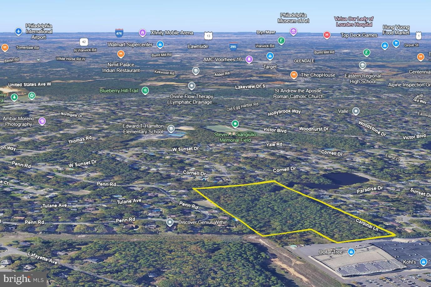 0 Cardinal Lane Voorhees, NJ 08043 - Photo 10 of 35 a view of outdoor space with city view