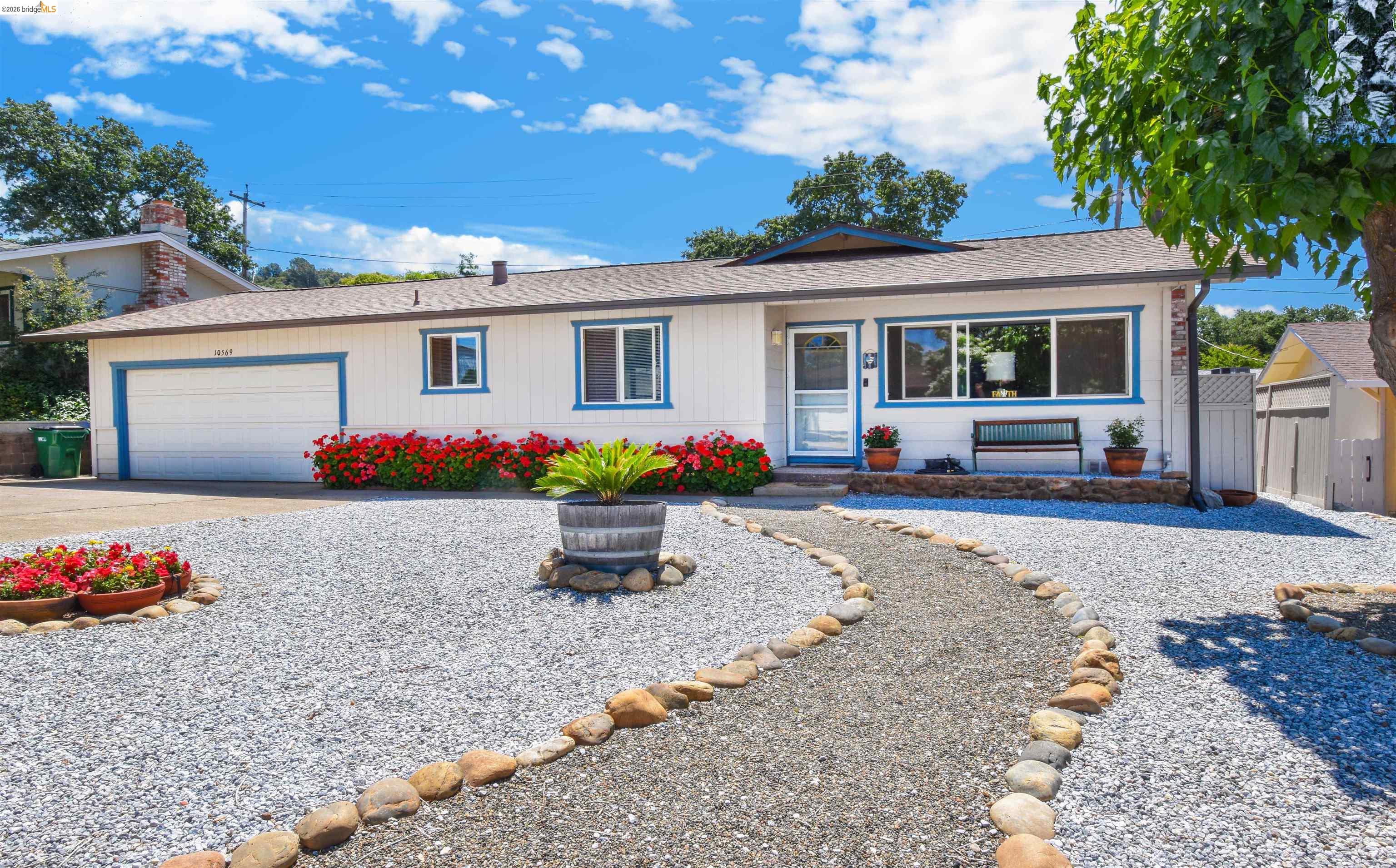 a front view of house with yard