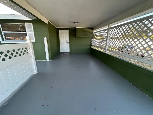 a view of front door