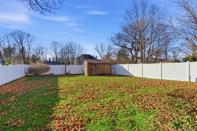 a backyard of a house