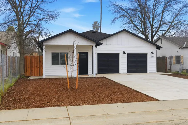 a front view of a house with porch