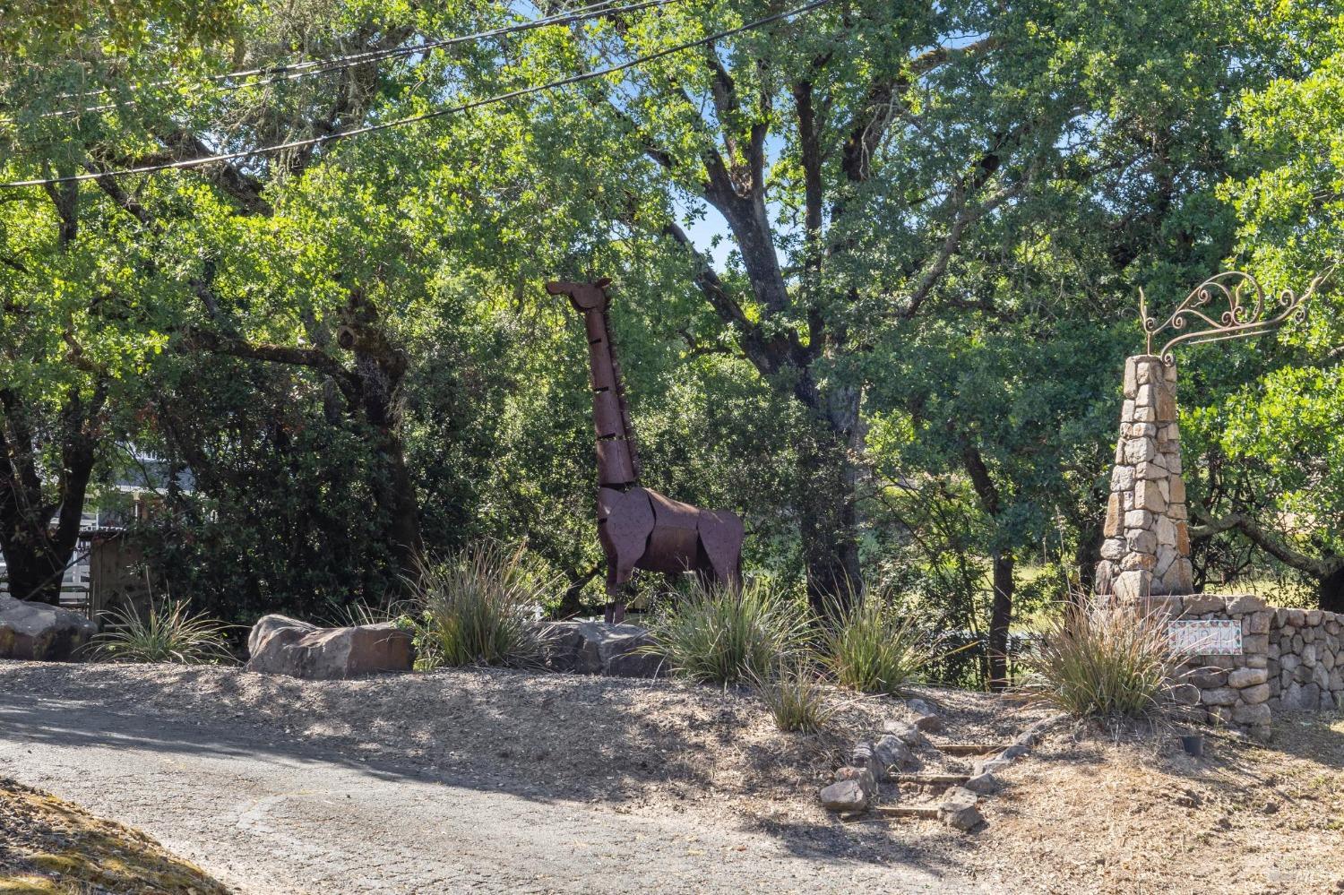 15232 Arnold Drive Sonoma, CA 95476 - Photo 72 of 73 a backyard of a house with lots of trees