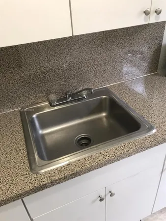 a close view of sink