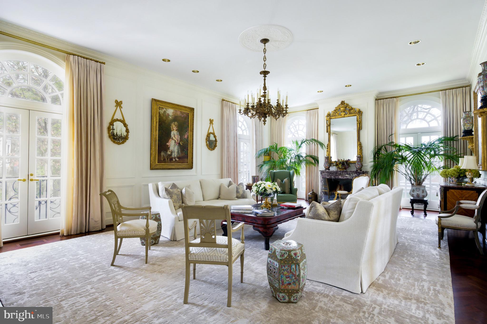 2838 McGill Terrace Northwest Washington, DC 20008 - Photo 12 of 50 a living room with furniture chandelier and a window