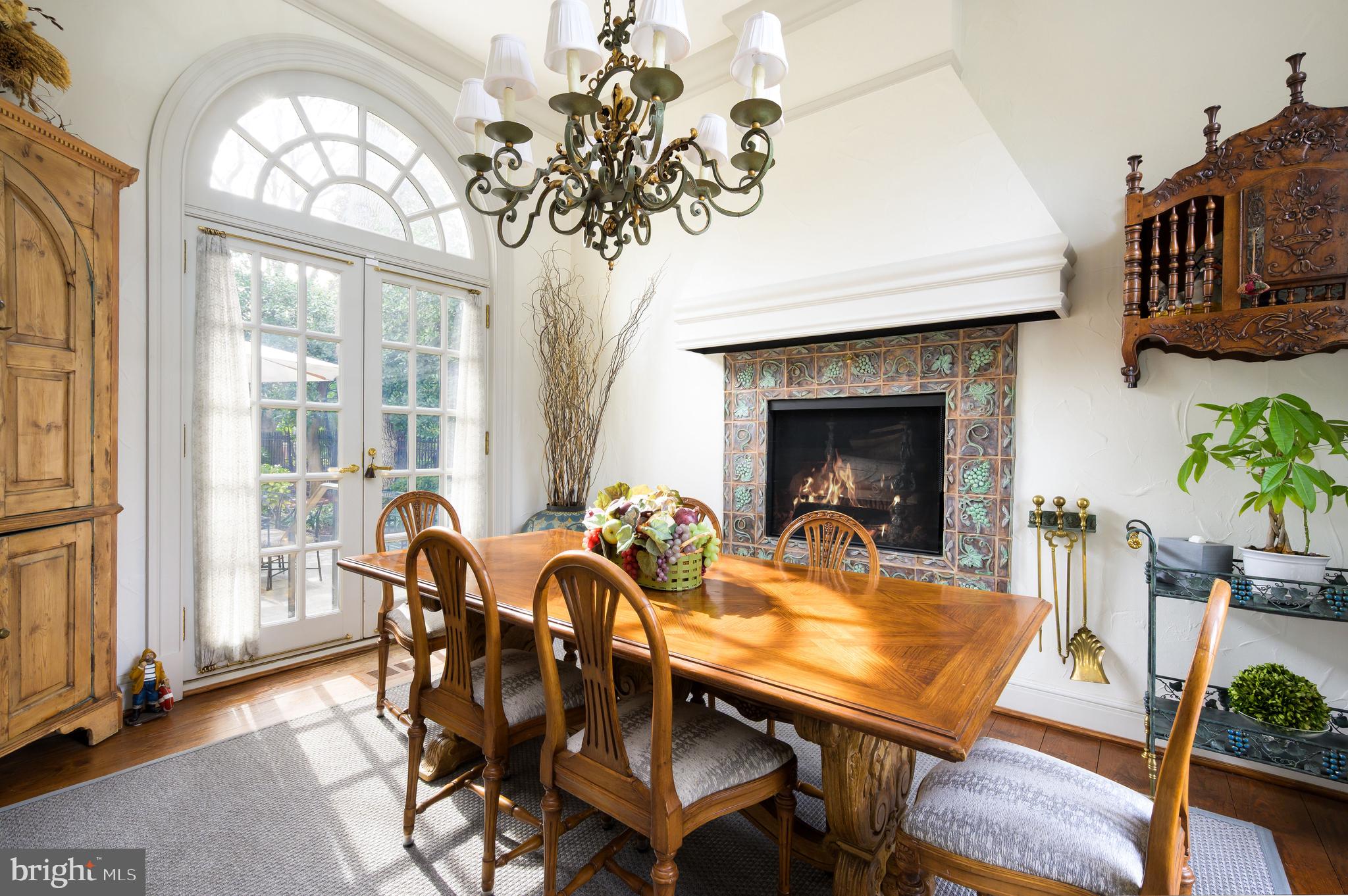 2838 McGill Terrace Northwest Washington, DC 20008 - Photo 31 of 50 a view of a dining room with furniture window and wooden floor