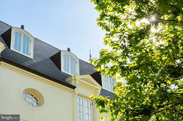a house view with a tree in front of it