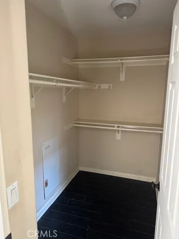 a close view of closet