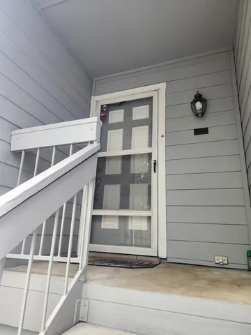 a view of front door