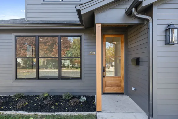 a view of entrance gate of a house