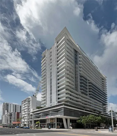 a front view of a building