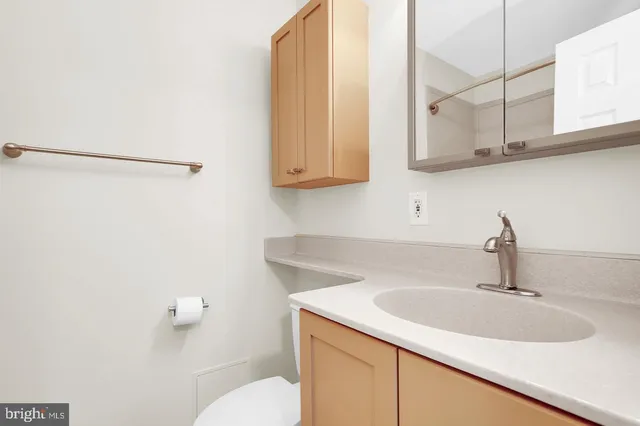 a bathroom with a sink and a vanity
