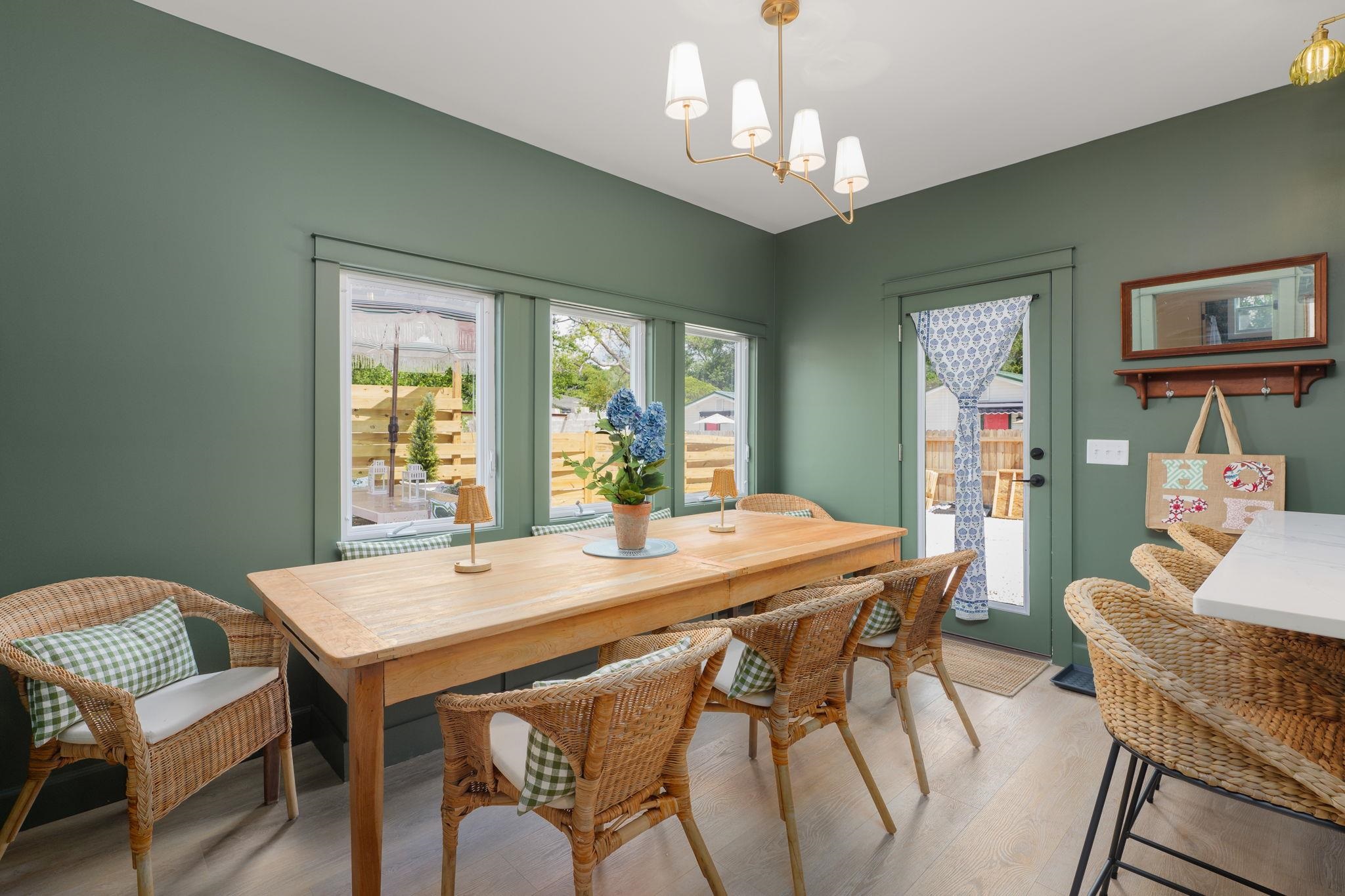 52 Spring Street St. Augustine, FL 32084 - Photo 12 of 45 a view of a dining room with furniture window and outside view