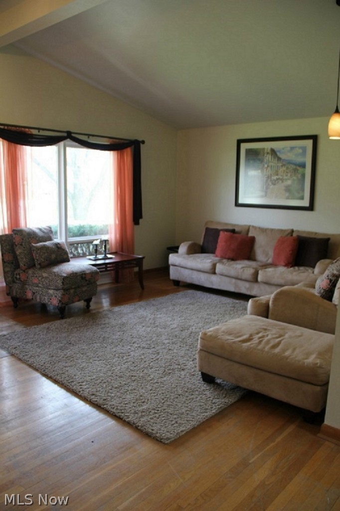 3986 Leewood Road Stow, OH 44224 - Photo 5 of 25 Living room beamed ceilings and picture window