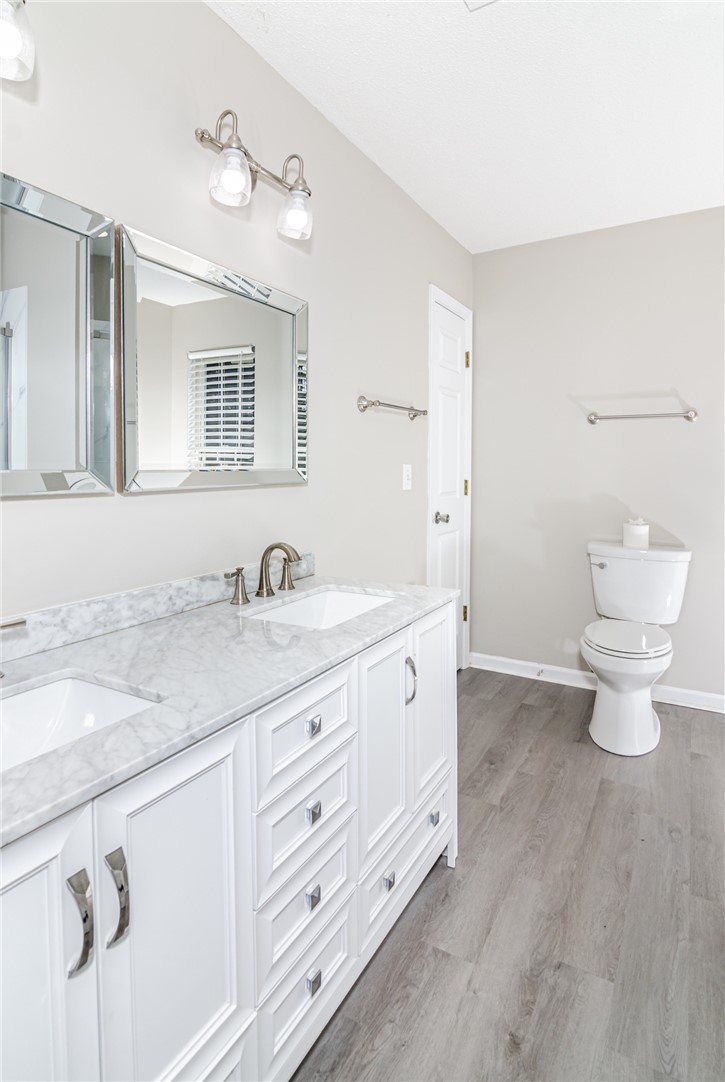 102 Hawk Ridge Drive Anderson, SC 29621 - Photo 6 of 38 This bright bathroom features a spacious dual vanity, creating a serene and functional environment.
