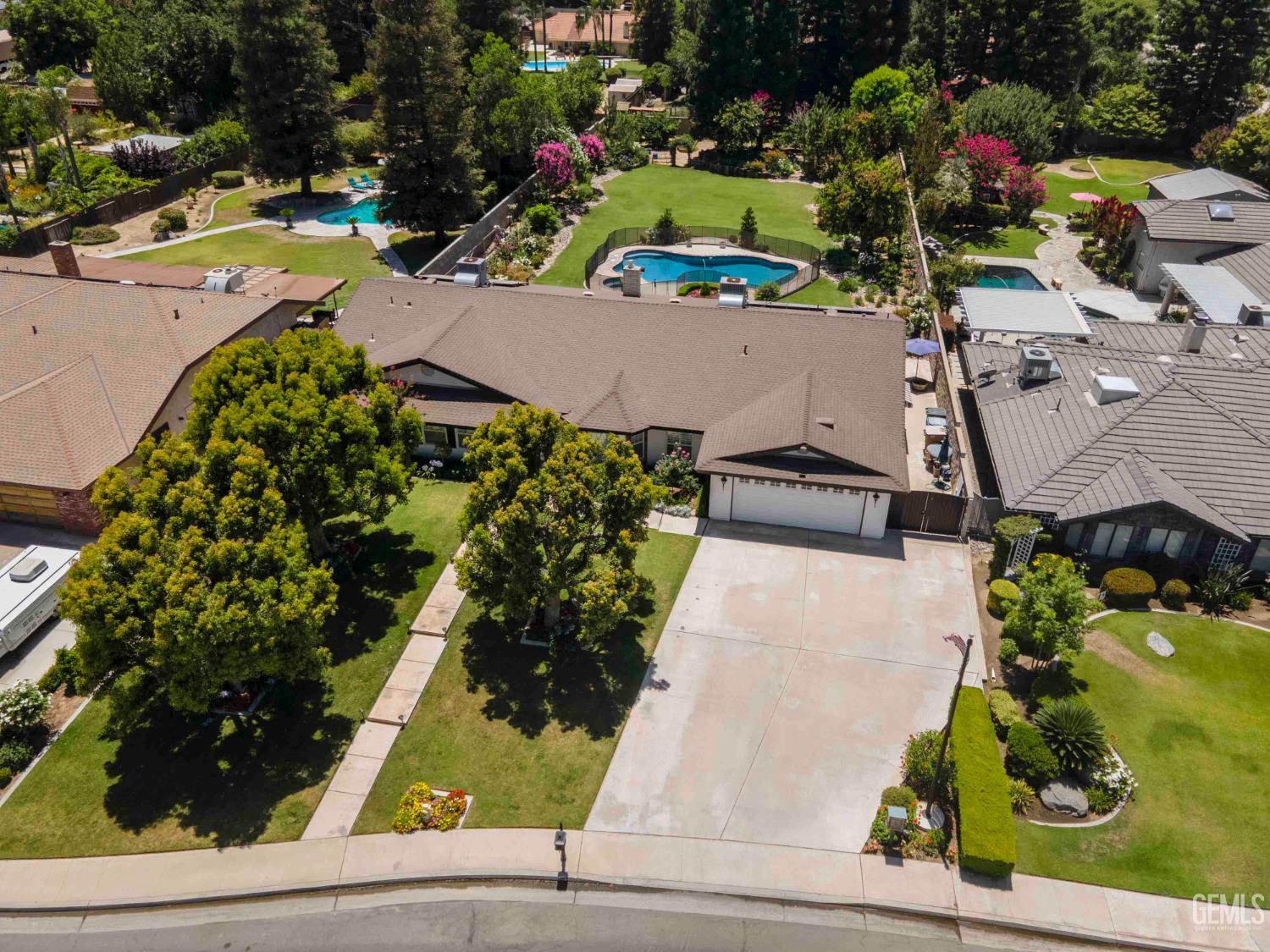 Undisclosed Address Bakersfield, CA 93314 - Photo 49 of 49 an aerial view of residential house with outdoor space