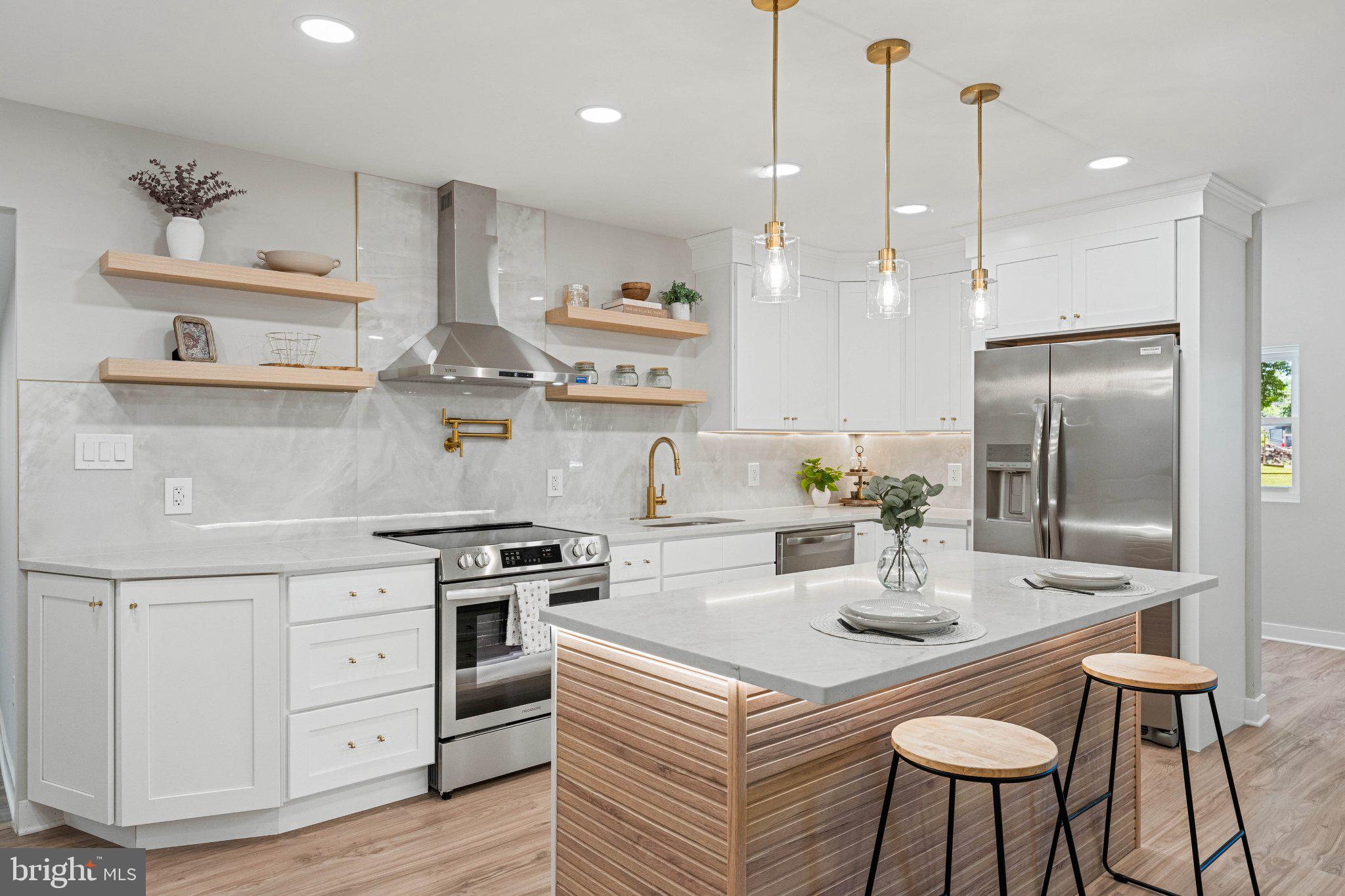 55 Balsam Road Levittown, PA 19057 - Photo 16 of 49 Modern kitchen with sleek design.