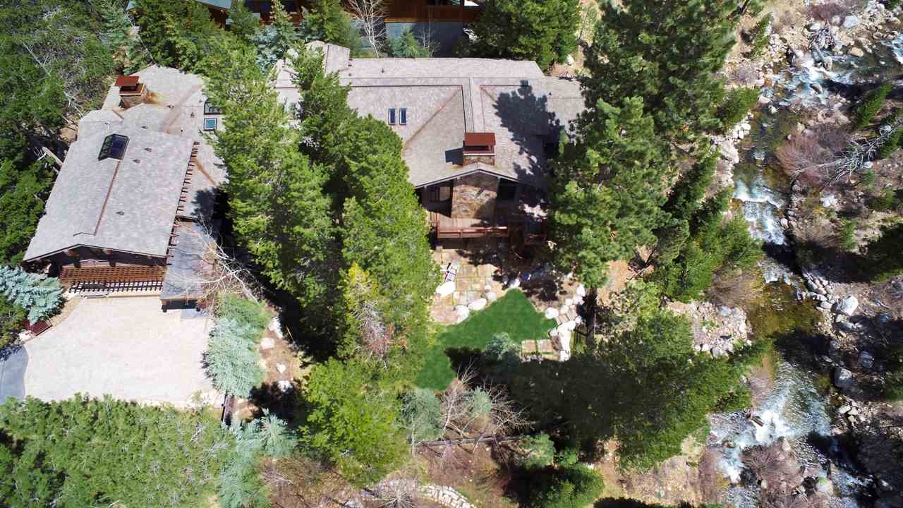 91 Winding Creek Road Olympic Valley, CA 96146 - Photo 14 of 14 an aerial view of a house with a yard and a large tree