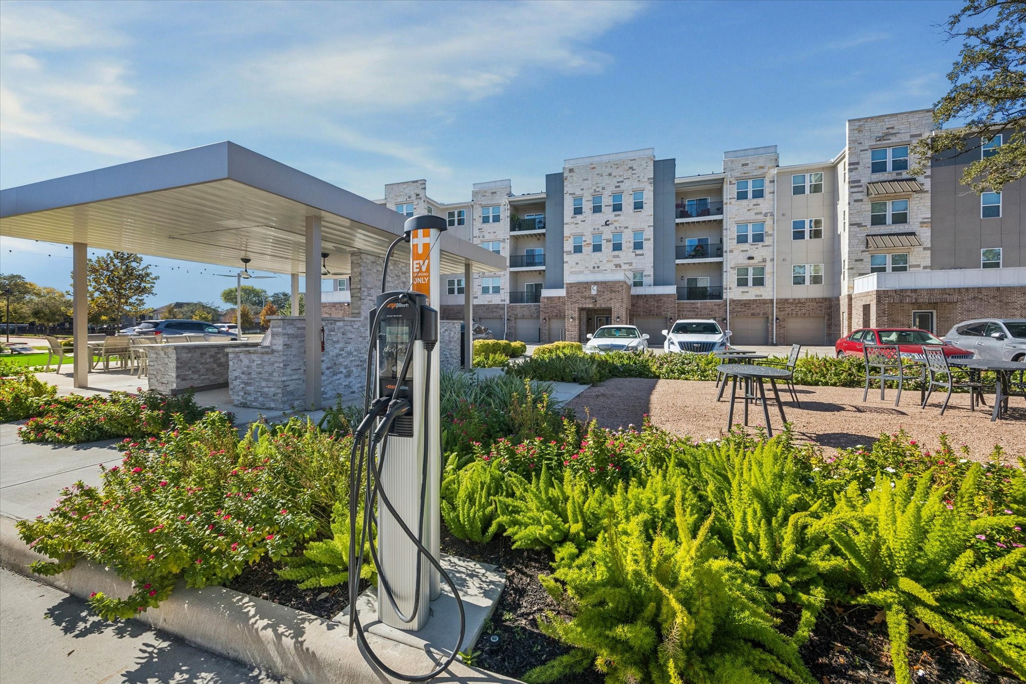 6804 Westview Drive, Unit 2205 Houston, TX 77055 - Photo 20 of 23 Embrace the future of sustainable travel with convenient community EV charging stations located on-site. This eco-friendly amenity offers residents easy access to reliable charging, ensuring your electric vehicle is always ready for the road without the need for public station visits.