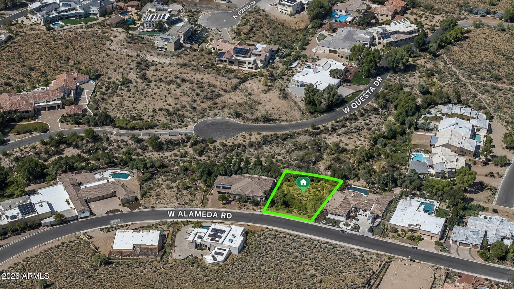 6136 West Alameda Road, Unit 7 Glendale, AZ 85310 - Photo 14 of 16 an aerial view of a house with a yard