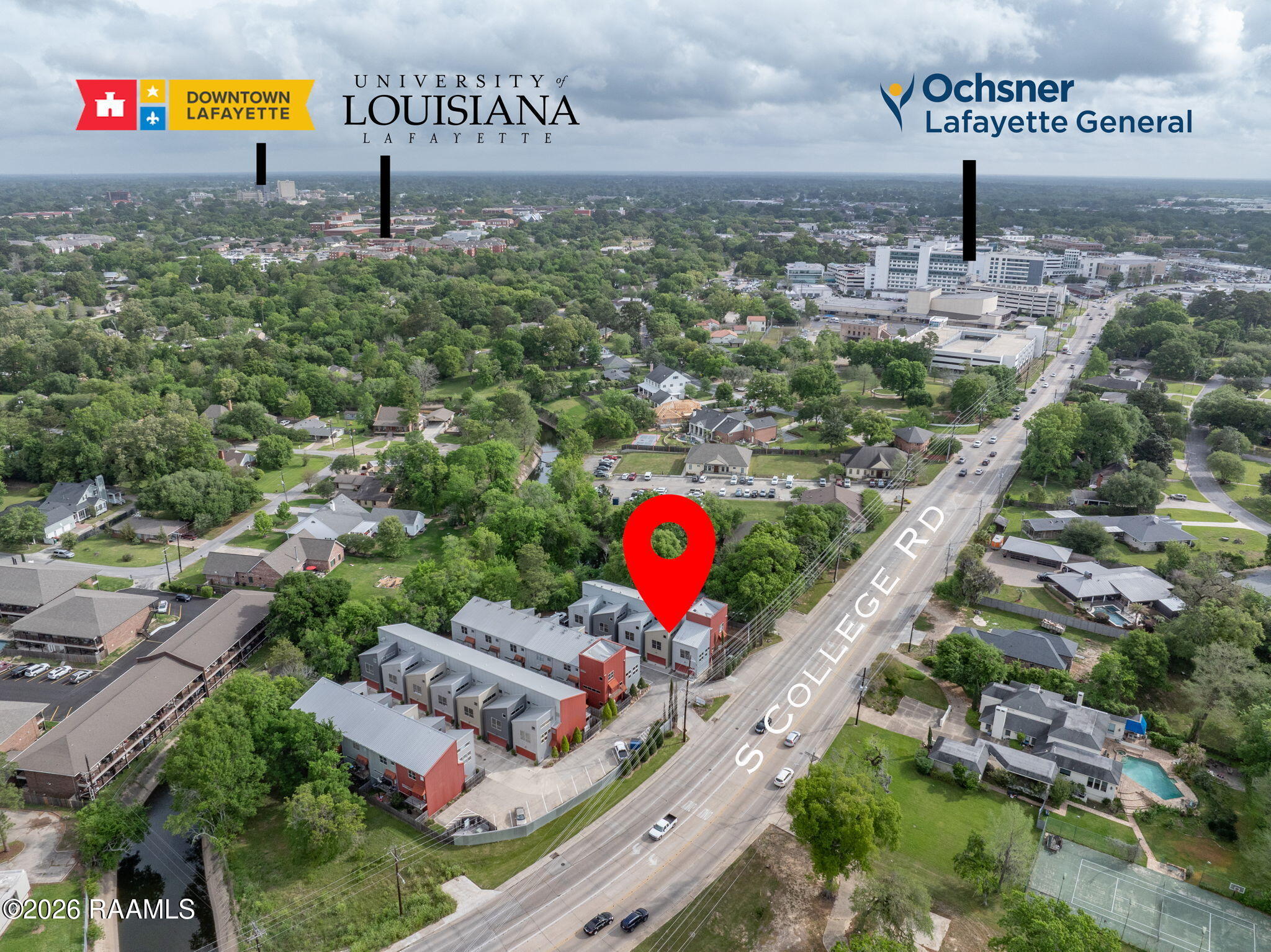 1201 South College Road, Unit 2 Lafayette, LA 70503 - Photo 32 of 35 32-web-or-mls-DJI_20260402224740_0621_D-