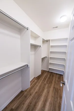 a view of room with walk in closet