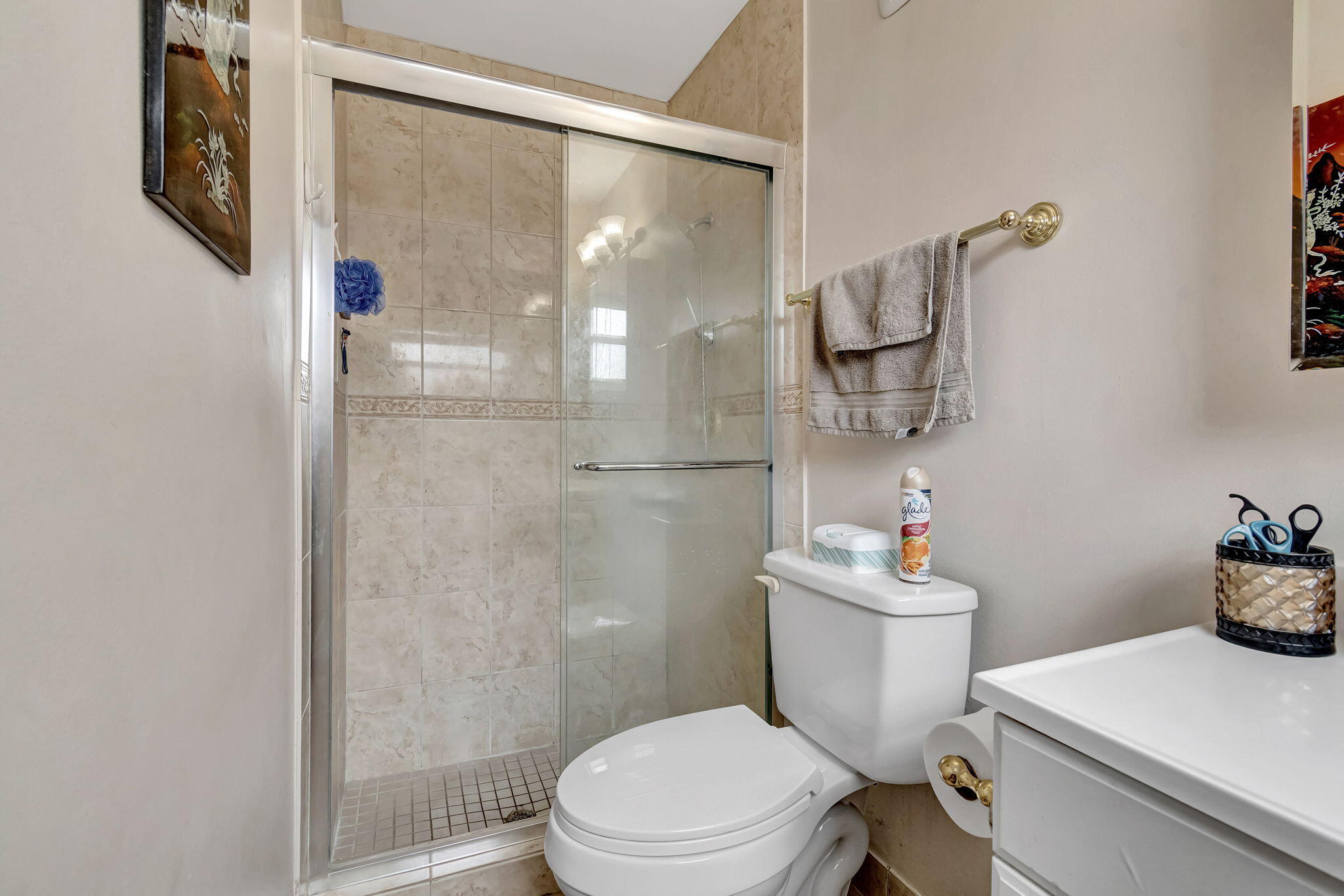 4557 Avalon Street Boca Raton, FL 33428 - Photo 23 of 47 a white toilet sitting next to a bathroom sink