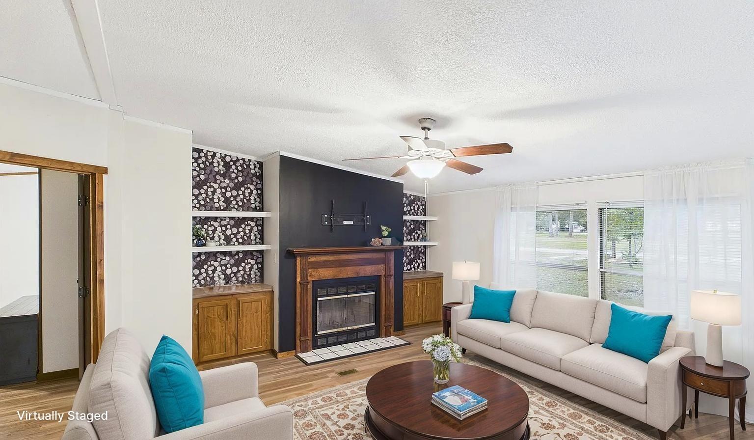 Virtually Staged - living room