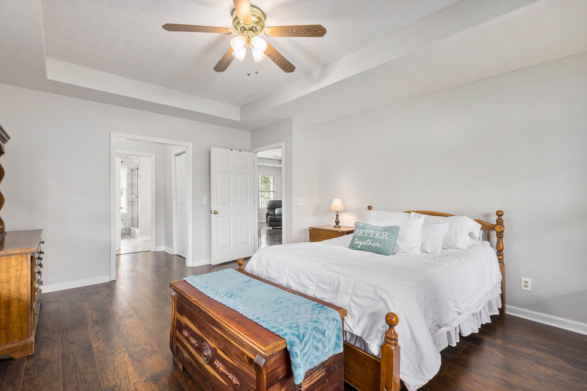 7050 Williams Road Cross Plains, TN 37049 - Photo 49 of 50 a bedroom with a bed and wooden floor