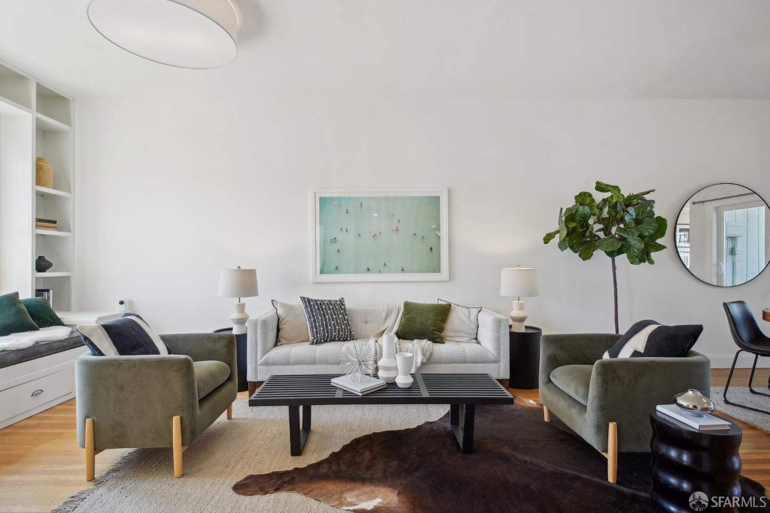 20 Wright Street San Francisco, CA 94110 - Photo 1 of 34 a living room with furniture a rug and a potted plant