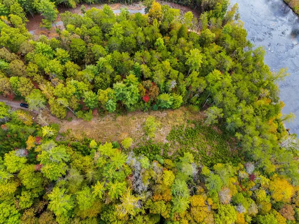 a view of a big yard