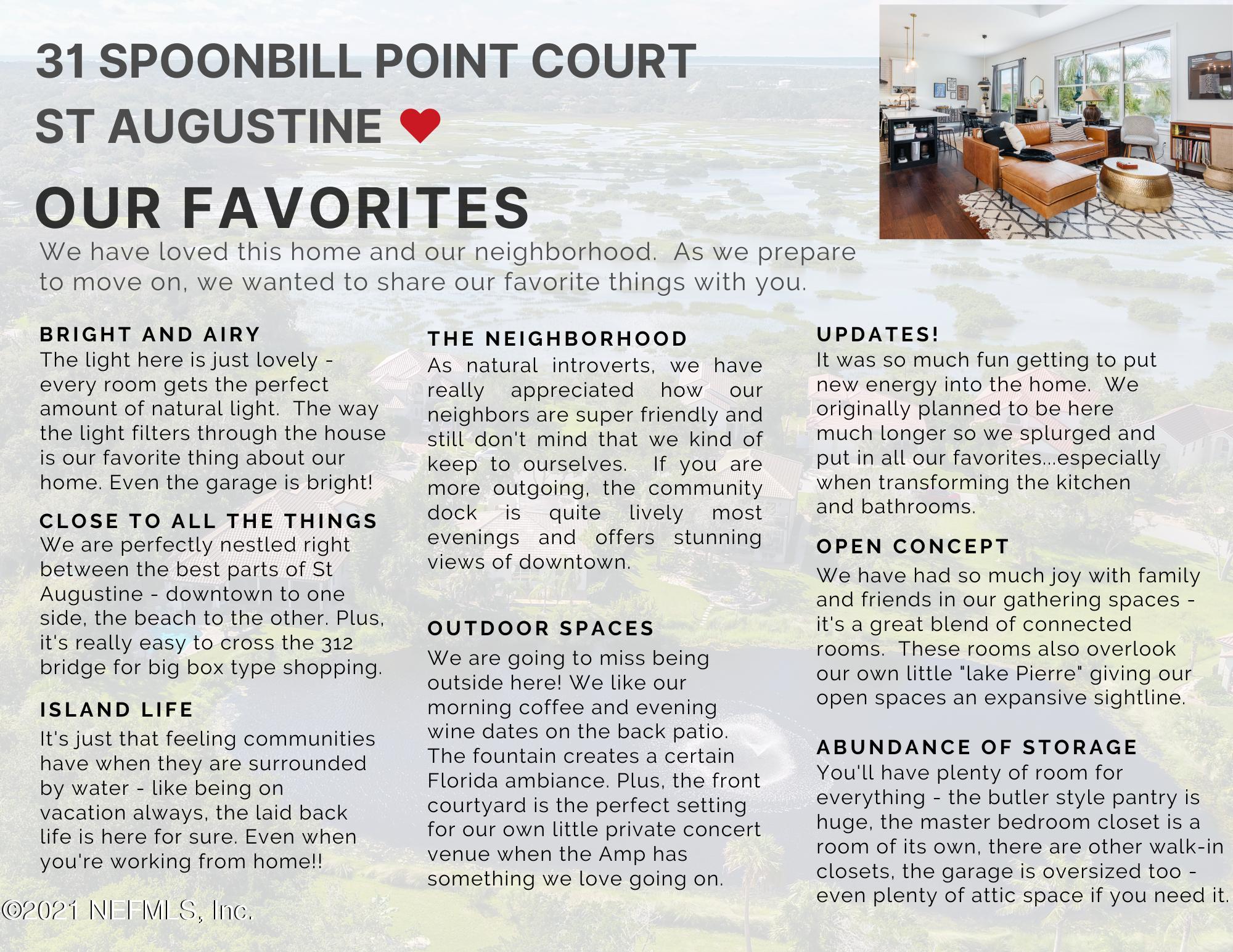 131 Spoonbill Point Court St. Augustine, FL 32080 - Photo 2 of 34 .