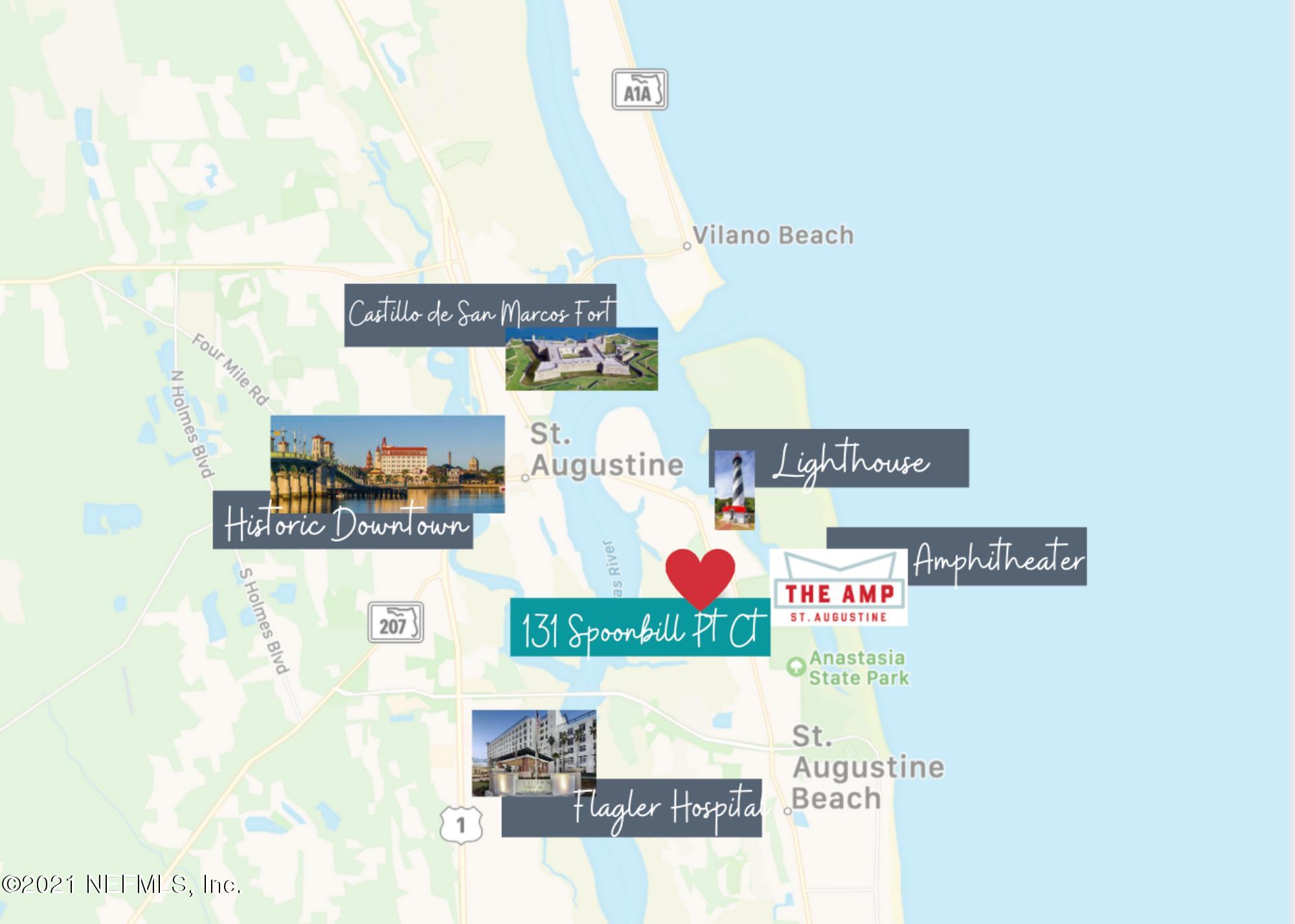 131 Spoonbill Point Court St. Augustine, FL 32080 - Photo 31 of 34 Area Map