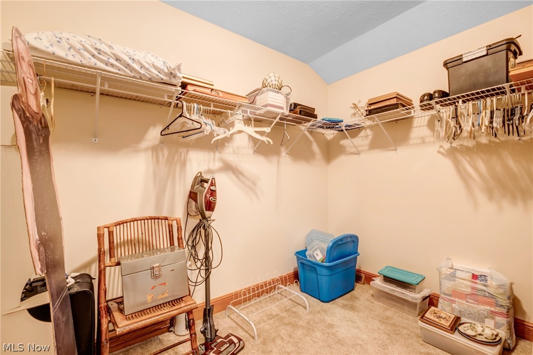 2645 Frost Road Mantua, OH 44255 - Photo 23 of 35 On suite- primary siziable walk in closet shelving carpeting