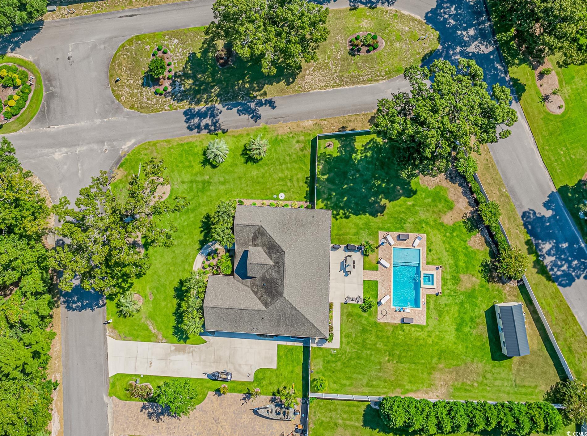 4383 River Road Little River, SC 29566 - Photo 36 of 40 Bird's eye view of a pool area