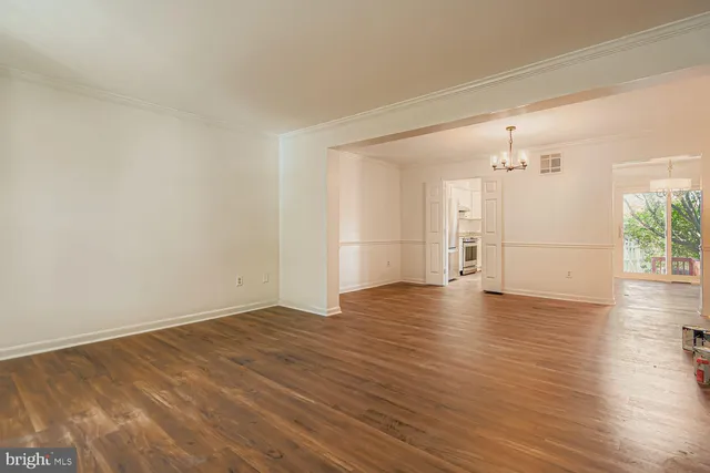 wooden floor in an empty room