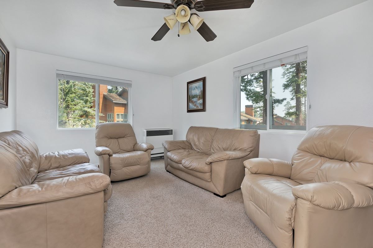 250 Davison Road Mammoth Lakes, CA 93546 - Photo 5 of 30 a living room with furniture and a large window