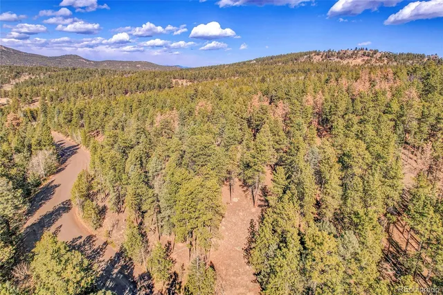 a view of a sky from a yard