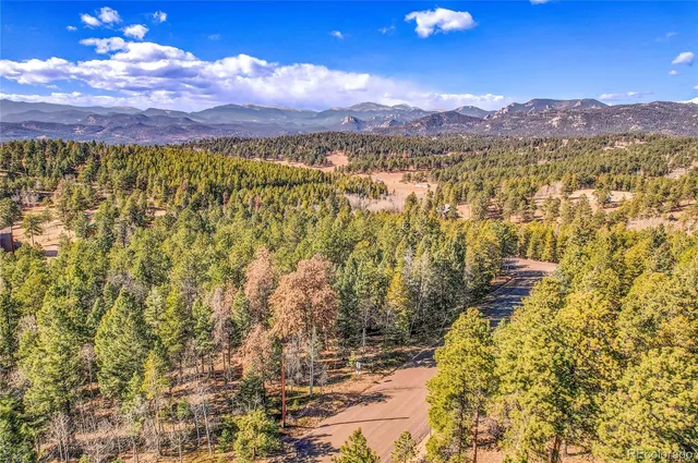 a view of a city with sunset view