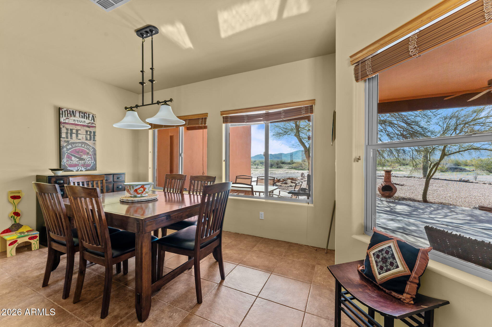 51921 West William Road Aguila, AZ 85320 - Photo 6 of 34 Dining with a view