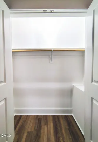 a close view of closet