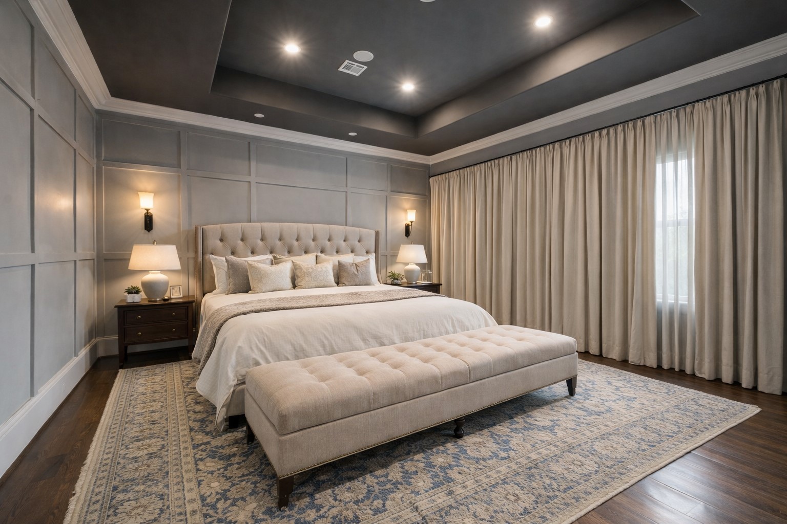 3603 Audubon Place Houston, TX 77006 - Photo 5 of 29 a bedroom with a bed and a mirror