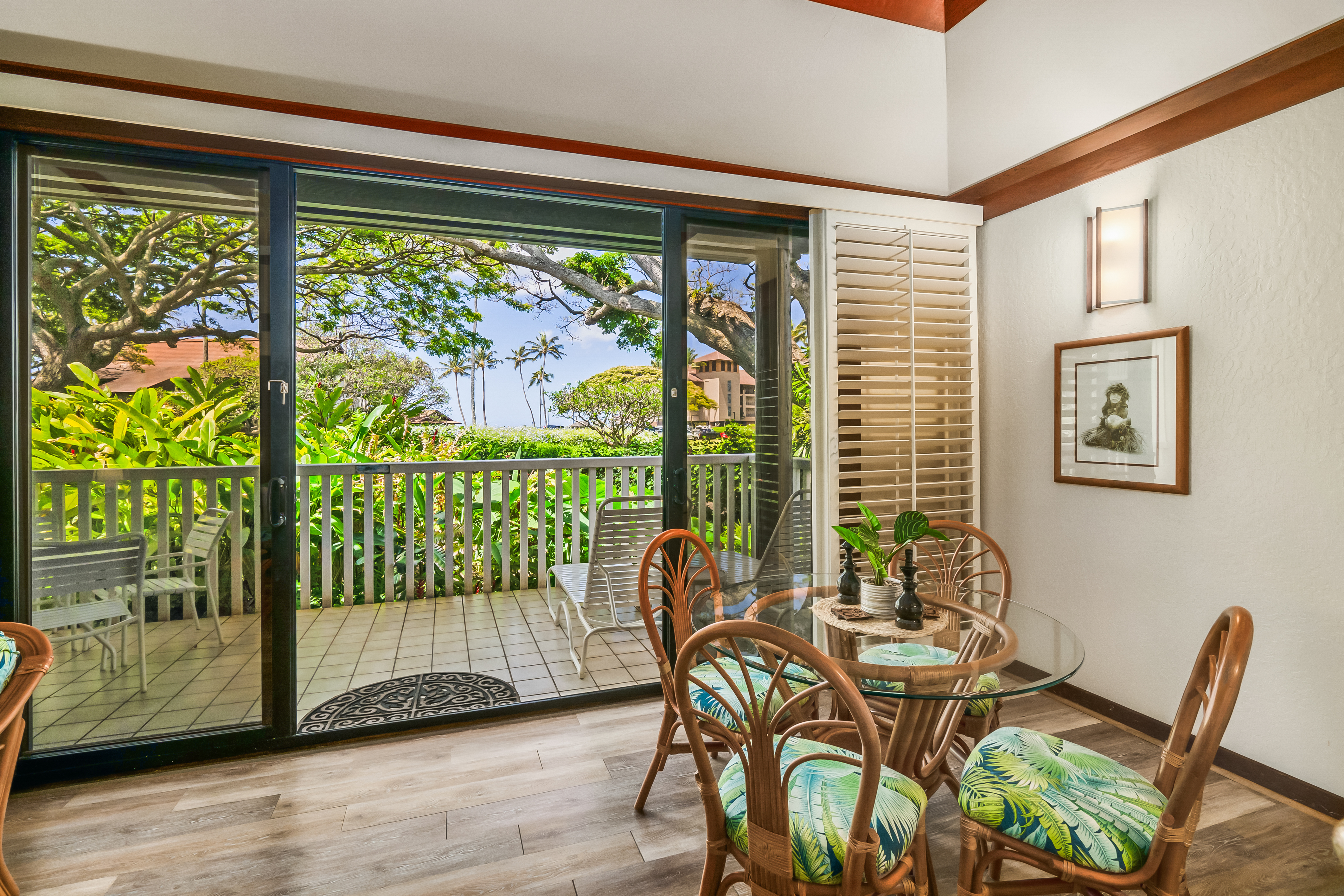 2253 Poipu Road, Unit 169 Koloa, HI 96756 - Photo 8 of 13 a view of a dining room with furniture window and outside view