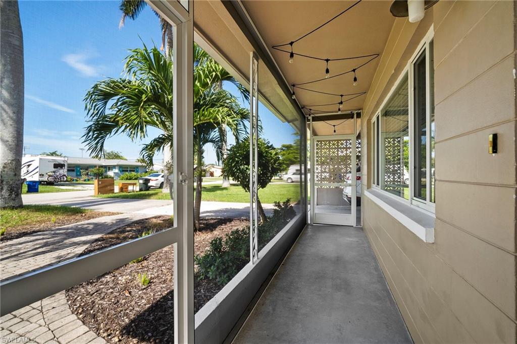 1449 Charles Road Fort Myers, FL 33919 - Photo 36 of 40 View of unfurnished sunroom