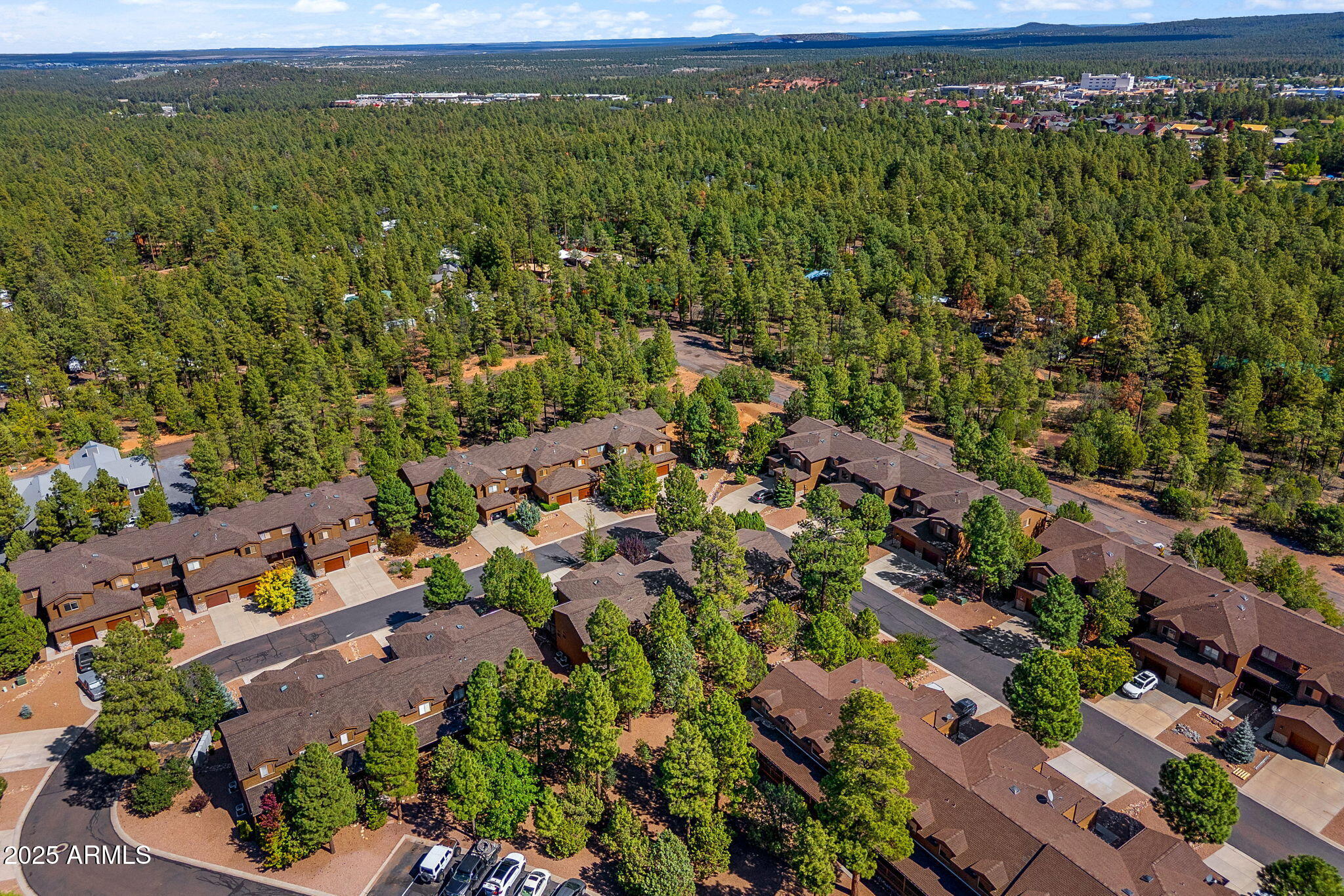 6935 Starlight Ridge Road Lakeside, AZ 85929 - Photo 26 of 32 an aerial view of a houses with a yard