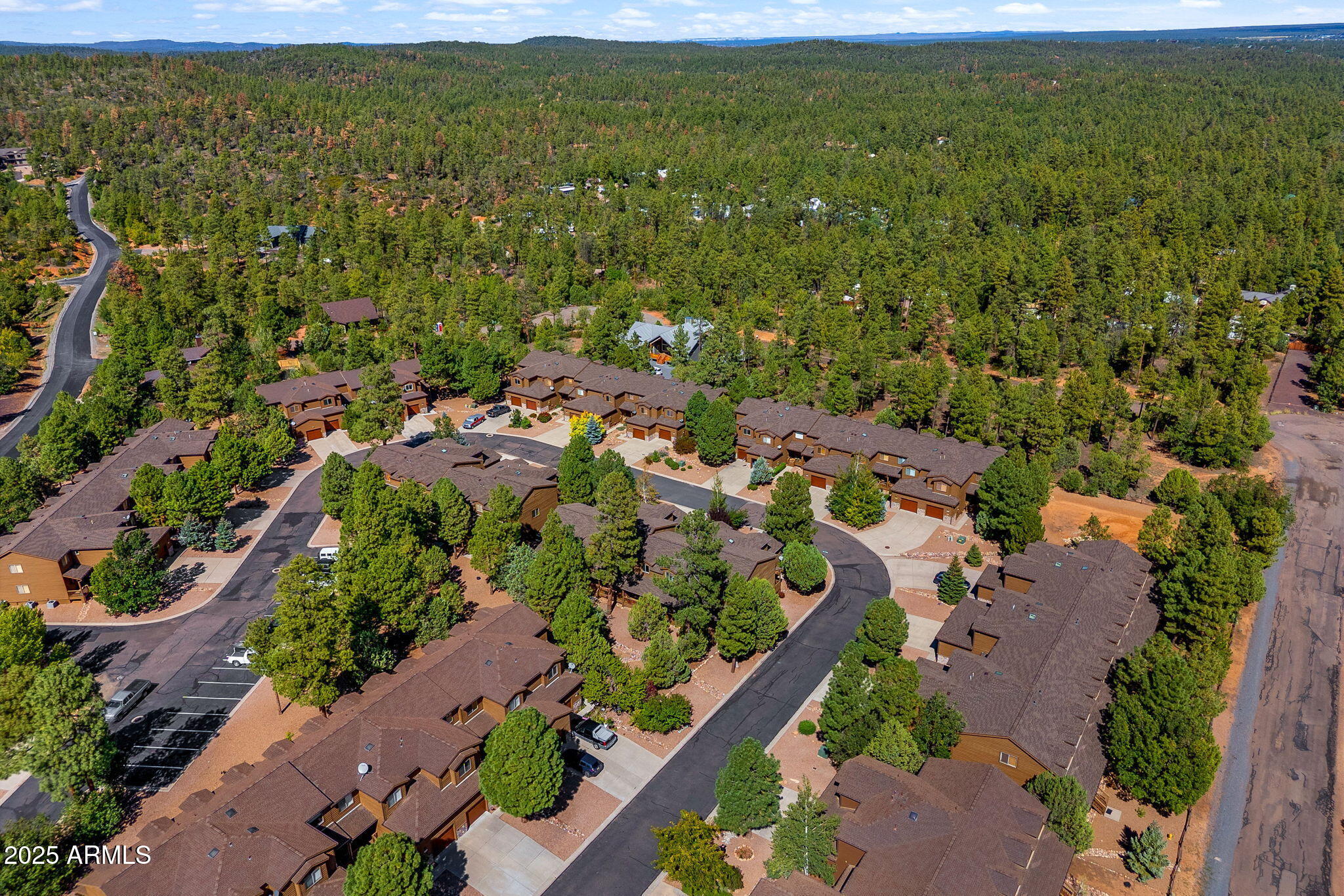 6935 Starlight Ridge Road Lakeside, AZ 85929 - Photo 27 of 32 an aerial view of residential houses with outdoor space and trees